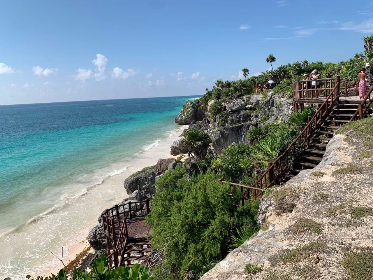 Turquoise Caribbean coast near Playa del Carmen